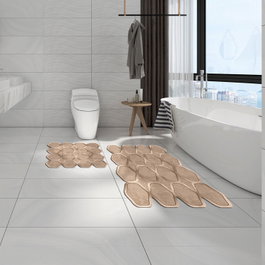 Mijölnir Juego de alfombrillas de baño Crema